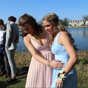 Lulus wrap around Prom dress